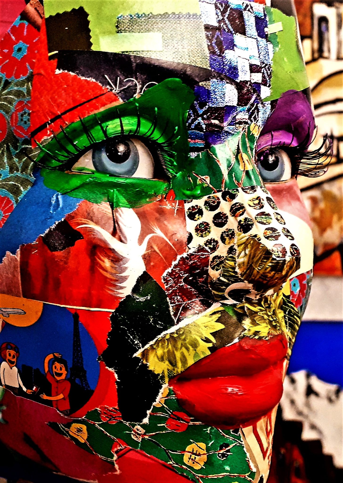 Oeuvre sur métal Le Mannequin Pep's Artiste Peintre