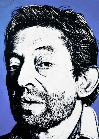 Tableau de Gainsbourg par le peintre Pep's