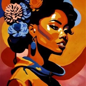 African beauty, un tableau by Pep's artiste peintre