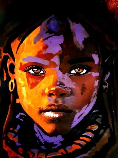 Jeune Himba, un tableau by Pep's artiste peintre